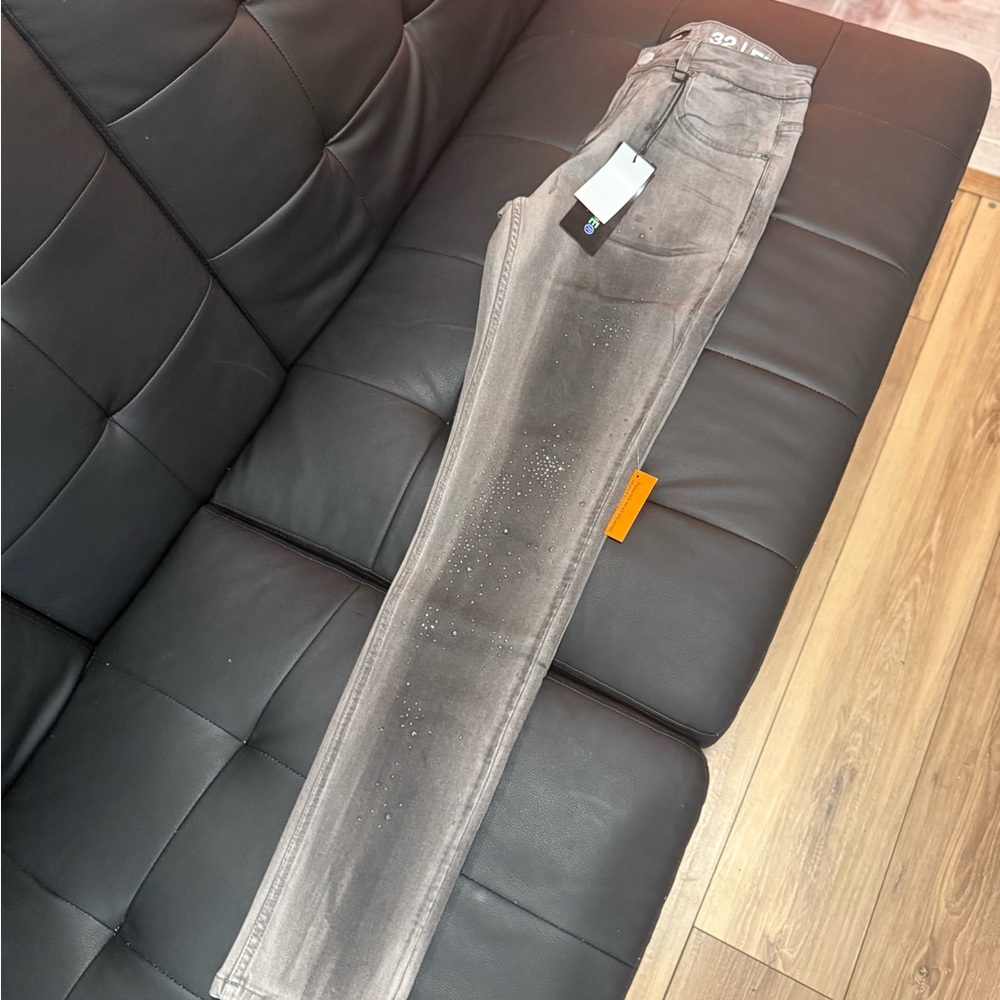 Modern Gray Skinny Men's Jeans - Picture 1 of 4
